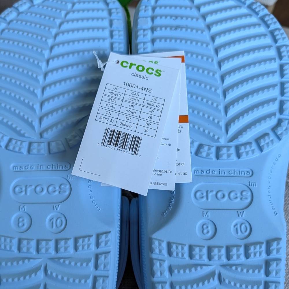 Crocs Classic Clog in Blue Calcite size 10 womens/8 mens - Picture 4 of 4